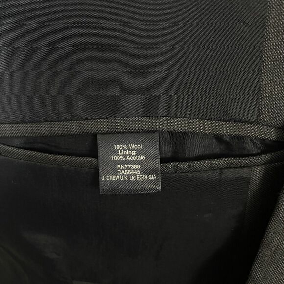 J. Crew Thompson 44R Blue 100% Wool 2-Button Dual-Vent Sports Coat - Picture 10 of 11